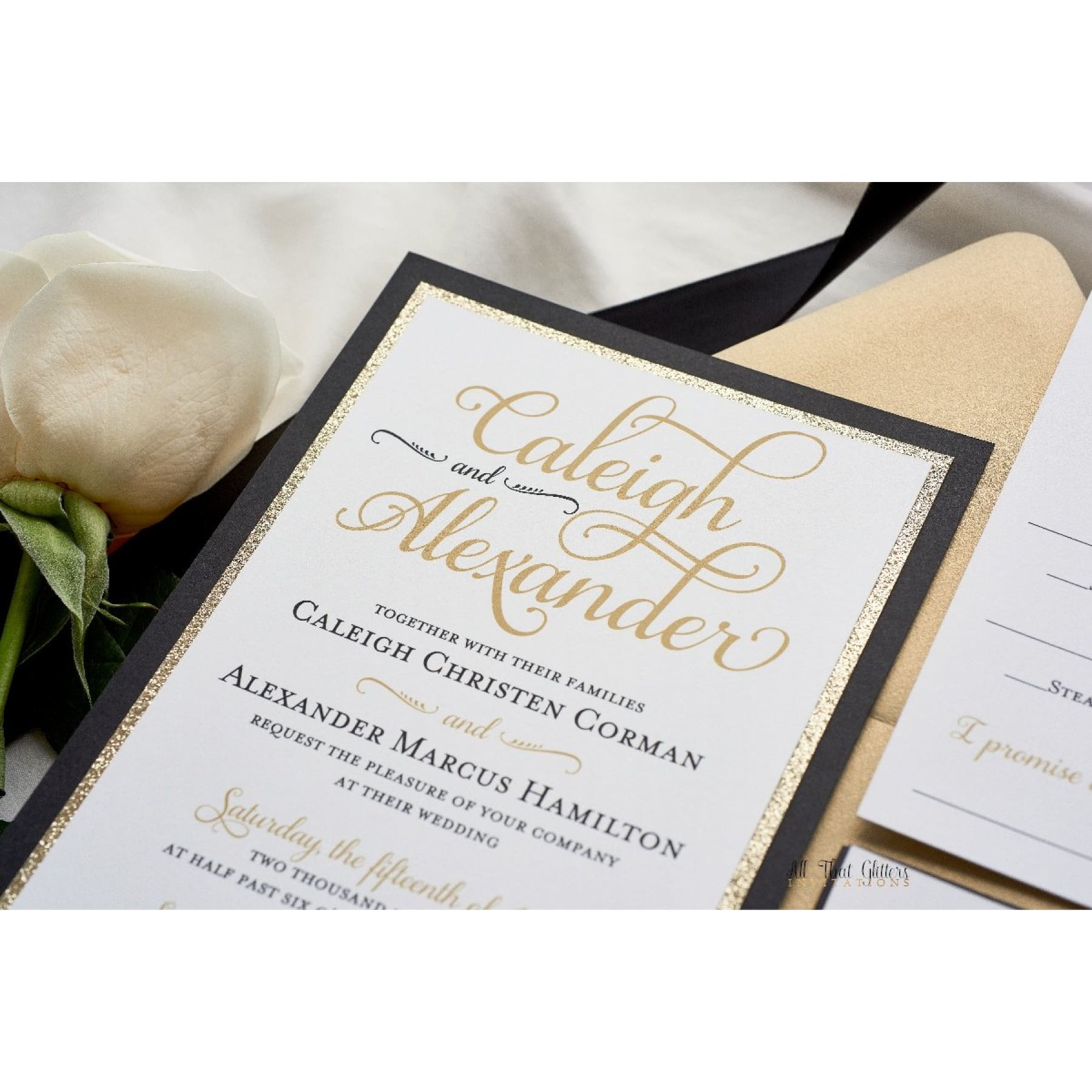 Wedding invitation says top formal